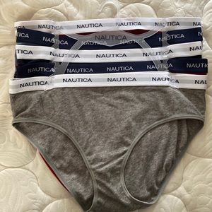 Nautica Ladies XL hipster panties. 5 panties in all.